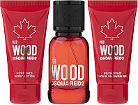 Dsquared2 Red Wood Pour Femme - Набор (edt/50ml + bath/sh/gel/50ml + b/lot/50ml) (1010362)