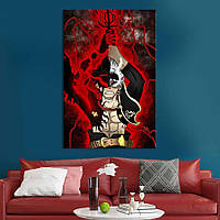 Картина в офис KIL Art Могучий Аста - герой аниме Чёрный клевер 120x80 см 2an43 BS, код: 7840934