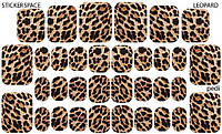 Дизайнерские наклейки для ногтей "Leopard Pedi" - StickersSpace (1017997)