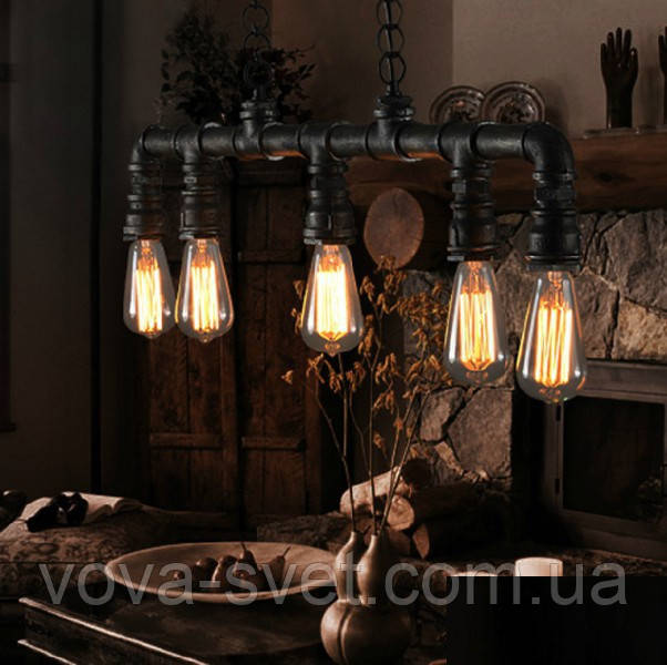 Світильник loft Vintage Industrial ( труби-воніта - V)