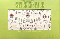 Дизайнерські наклейки для нігтів "Vilna" StickersSpace (1018036)