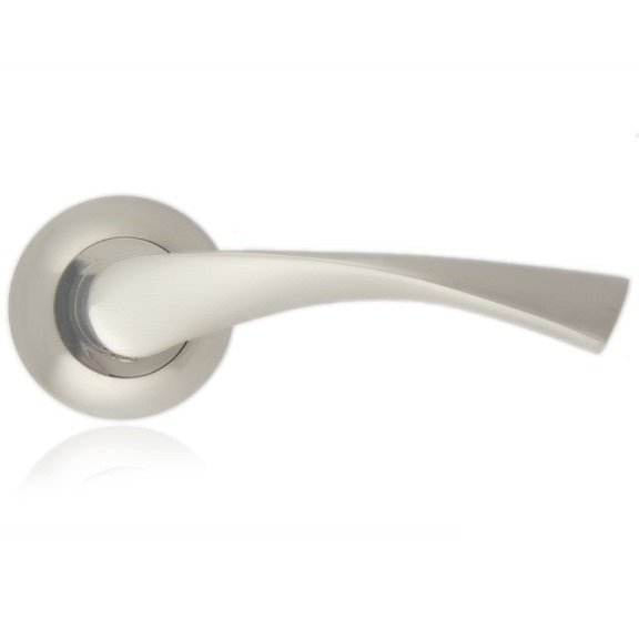 Ручки дверні Trion ЦАМ POLIS 620 L SN/NP, фото 1