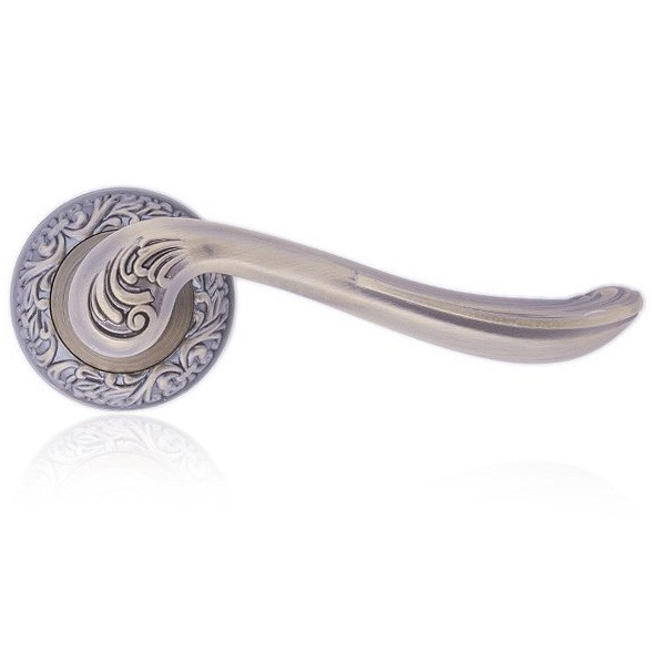 Ручки дверні різьблені Trion ЦАМ BIANCO MAB, фото 1