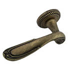 Ручки дверні різьблені Trion ЦАМ BIANCO 28 A. BRONZE, фото 2