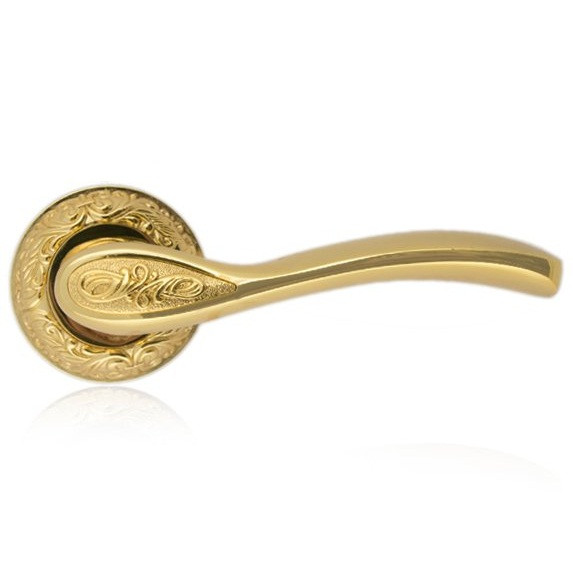 Ручки дверні різьблені Trion ЦАМ LUCIDO 32-GP-A, фото 1