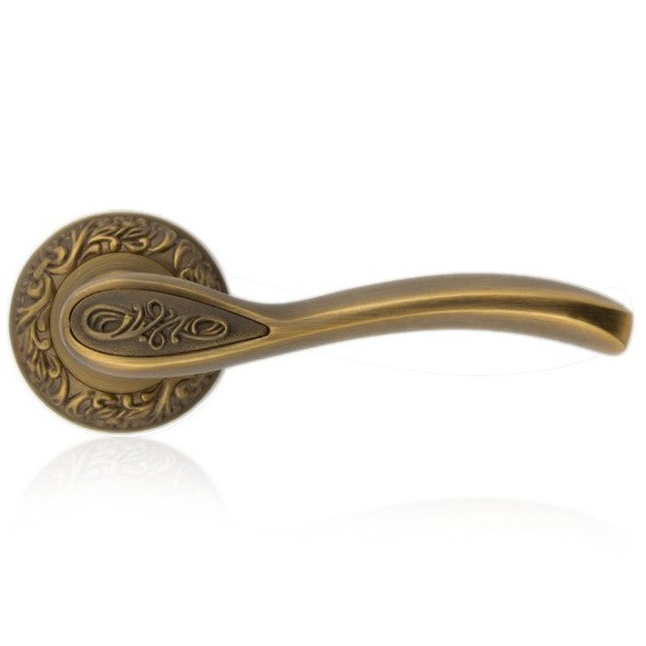 Ручки дверні різьблені Trion ЦАМ LUCIDO Dark.MAB, фото 1