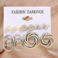 Набір біжутерія сережки з медичної сталі TRENDY Earrings 534330125