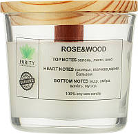 Аромасвеча "Rose&Wood", в стакане - Purity Candle 100ml (1017791)