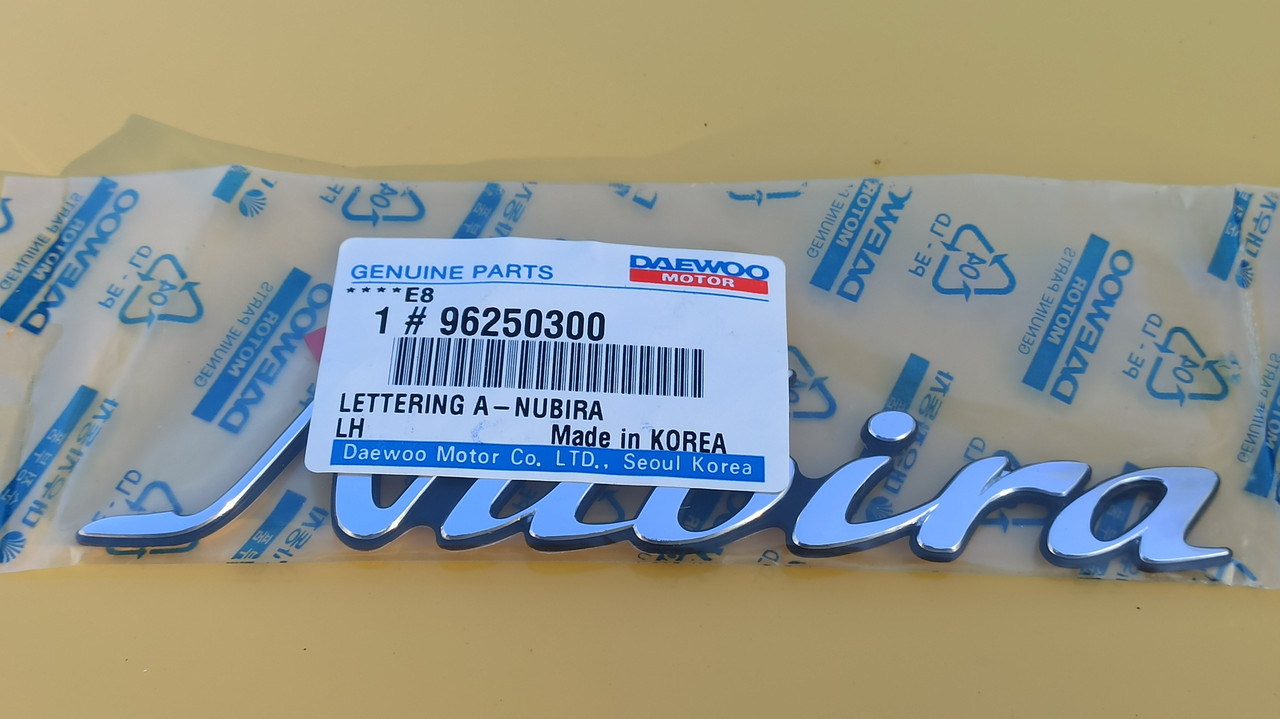 Напис (емблема) Нубіра на кришку багажника GM 96250300