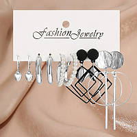 Набор бижутерия серьги из медицинской стали TRENDY Earrings 5467725