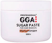 Паста для шугаринга средней жесткости GGA Professional Sugar Paste For Hair Removal Medium 500g (903015)