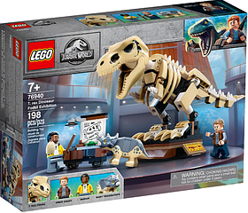 Конструктор Lego Jurassic World Виставковий скелет тиранозавра 198 деталей (76940)