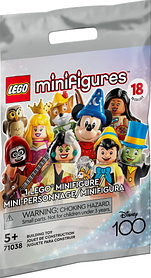 Конструктор LEGO Minifigures Мініфігурки Дісней Disney 100 випадковий персонаж 8 деталей (71038)