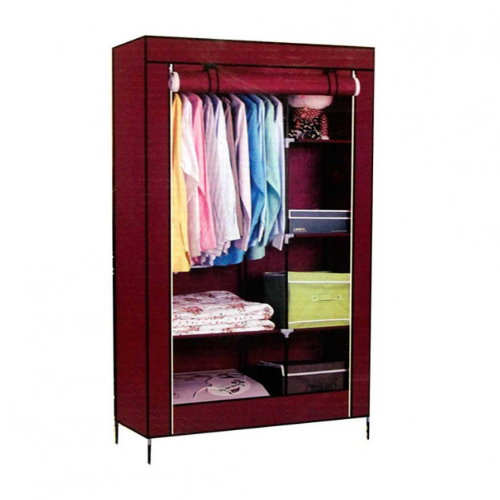 Шафа тканинна Storage Wardrobe KM-105 складана | Органайзер для одягу на 2 секції