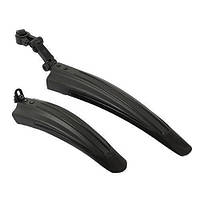 Комплект велокрила, крила, бризковики велосипеда чорні для коліс 20-26 дюймів