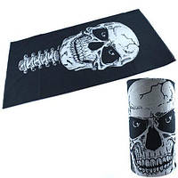 Бафф бандана-трансформер, шарф з мікрофібри, 23 череп, розмір 49 х 25 см, матеріал поліестер