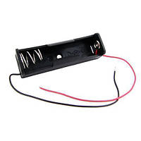 Відсік для 1 батареї 18650, 3.7В бокс кейс з проводами, Arduino, тип конектора: +- провода під пайку