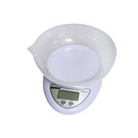 Електронні кухонні ваги до 5 кг, точність 1 г, з чашею, Matarix MX-407, ЖК-дисплей, авто-вимкнення