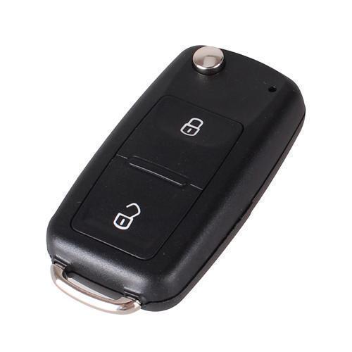 Викидний ключ, корпус під чіп, 2кн, Volkswagen, HU66, матеріал корпусу: пластик, розмір: 7.1 х 3.4 х 1.8 см