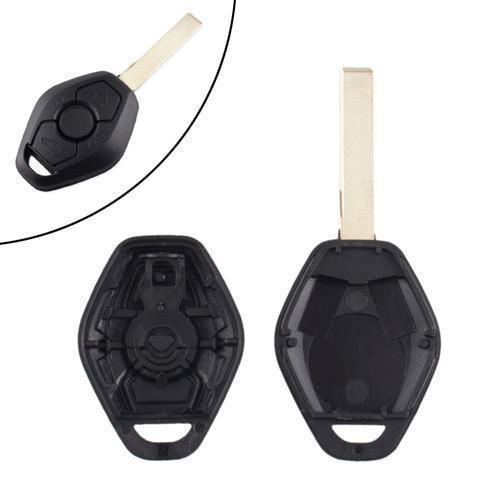 Ключ заготовка, корпус під чип, 3кн, BMW, HU92, матеріал: пластик, розмір: 9х3.8х1.5 см