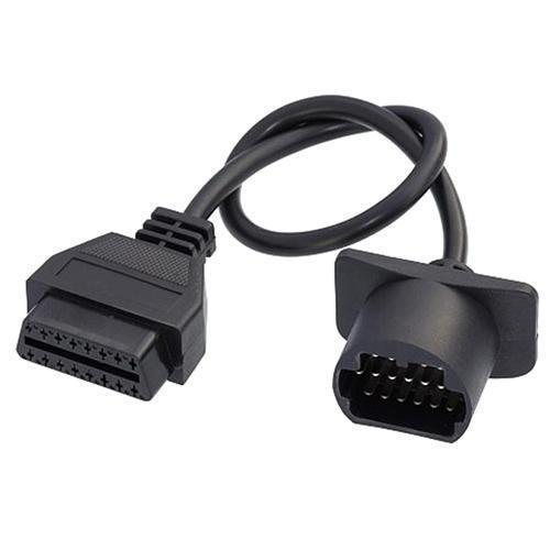 Перехідник з OBD2 16pin мама на Mazda 17pin тато, довжина 40 см, для автосканерів та пристроїв
