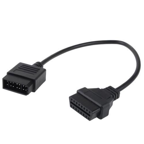 Перехідник з OBD2 16pin мама на Nissan 14pin тато, довжина 40 см, для автосканерів та пристроїв