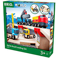 Детская железная дорога c переездом и погрузкой BRIO 33210 TE, код: 6537335