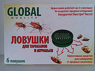 ГлобАл Засіб інсектицидний Пастки (ловушки) з принадою від тарганів (6шт/уп/30м²), Харків