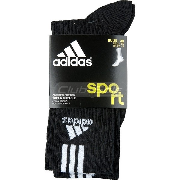 Носки Adidas AdiCrew, Артикул Z25582, черные,размер 39-42 - фото 2 - id-p313821564