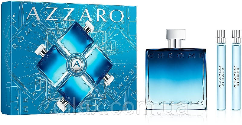 Azzaro Chrome — Набір (edp/100ml + edp/10ml + edt/10ml) (929455)