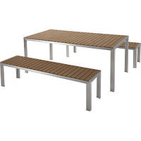 Набор стол + 2 скамейки в стиле LOFT NS-1017 PP, код: 6670915