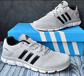 Літні чоловічі кросівки Adidas Climachill Gray Взуття Адідас сірі світлі сітка текстиль дихаючі модні стильні