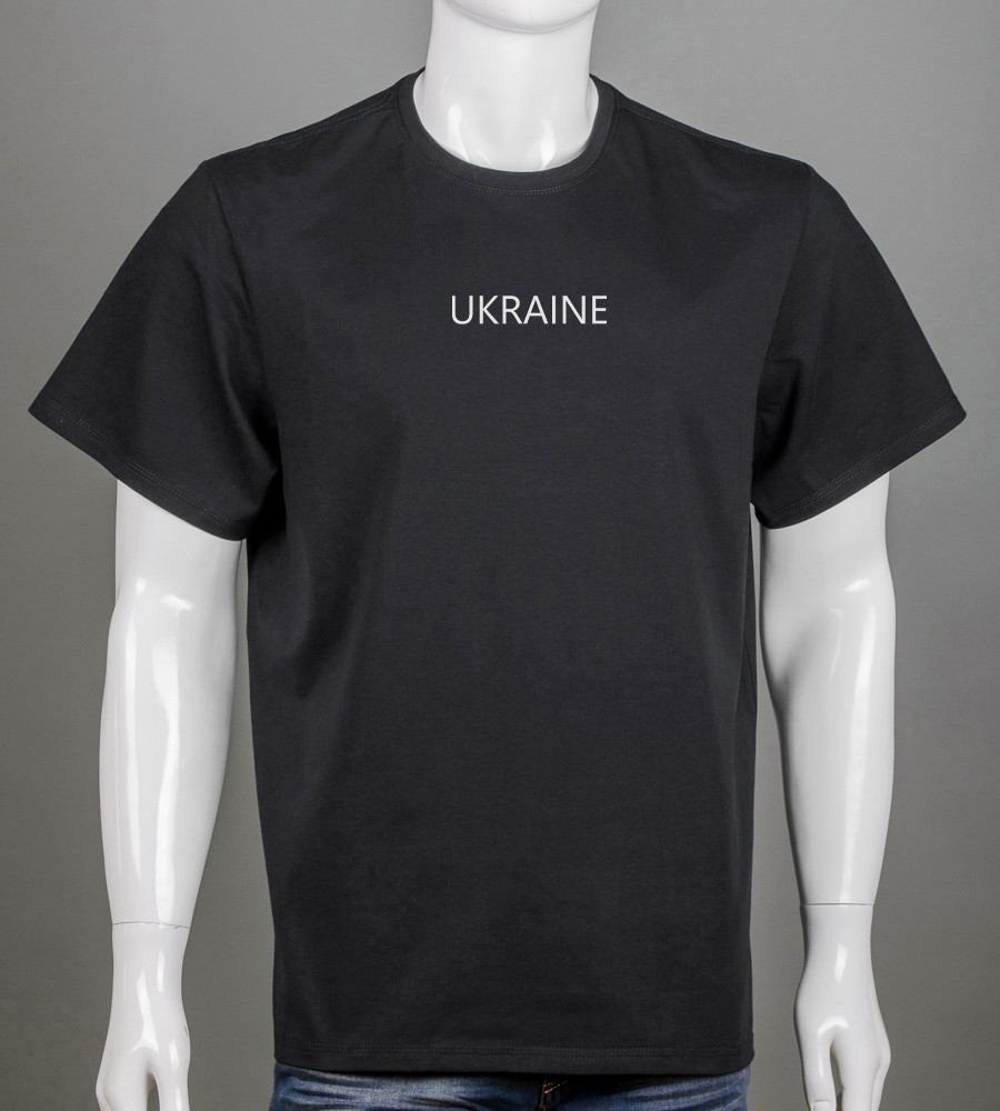 Футболка батал Ukraine Чорний 2308б, 3XL (1шт)