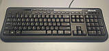 Комплект клавіатура з мишею Б/У Microsoft Wired Keyboard 600 Black USB, фото 5