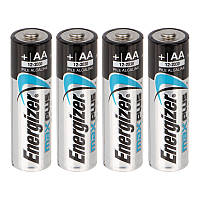 Батарейка лужна, Alkaline AA Max Plus (LR6) Energizer 1.5V, 4 шт. в блістері