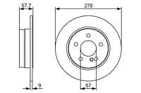 Диск тормозной задний C (W204) (07-) Bosch 0 986 479 S96