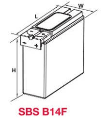 Герметизований акумулятор Enersys серії PowerSave SBS EON B14F (12В 64Ач), фото 2
