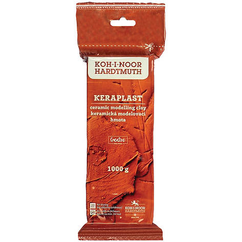 Пластилін Keraplast, 1000г., теракотовий, фото 1