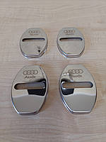 Хром накладки на петли замков дверей автомобиля с логотипом Audi