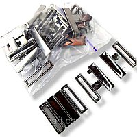 Застібка на купальник 2см колір блек нікель. (10 комплектів в упаковці)