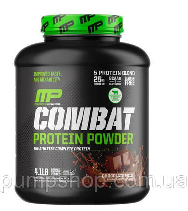 Багатокомпонентний протеїн MusclePharm Combat Whey Protein Powder 1906 г ( смак chocolate milk ), фото 1