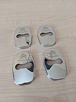 Хром накладки на петли замков дверей автомобиля с логотипом Citroen