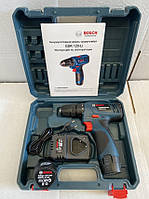 Шурупокрут акумуляторний Bosch GSR-120Li (Шурупокрут Бош з 2 акумуляторами) у кейсі