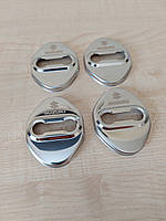Хром накладки на петли замков дверей автомобиля с логотипом Suzuki style1