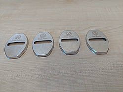 Хром накладки на петли замков дверей автомобиля с логотипом Volkswagen