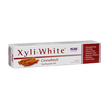 Now Foods Xyli White Toothpaste Gel (181 g, cinnafresh)