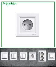 Розетка без заземлення біла Schneider Electric Asfora EPH3000121