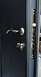 Вхідні двері Метал-МДФ склопакет (ТЕРМОРОЗРИВ на рамі) вулиця Преміум 2 труби, фото 4