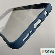 Чохол для Samsung Galaxy A50s прозорий з кольоровим обідком чохол на телефон самсунг а50с синій C7T, фото 3