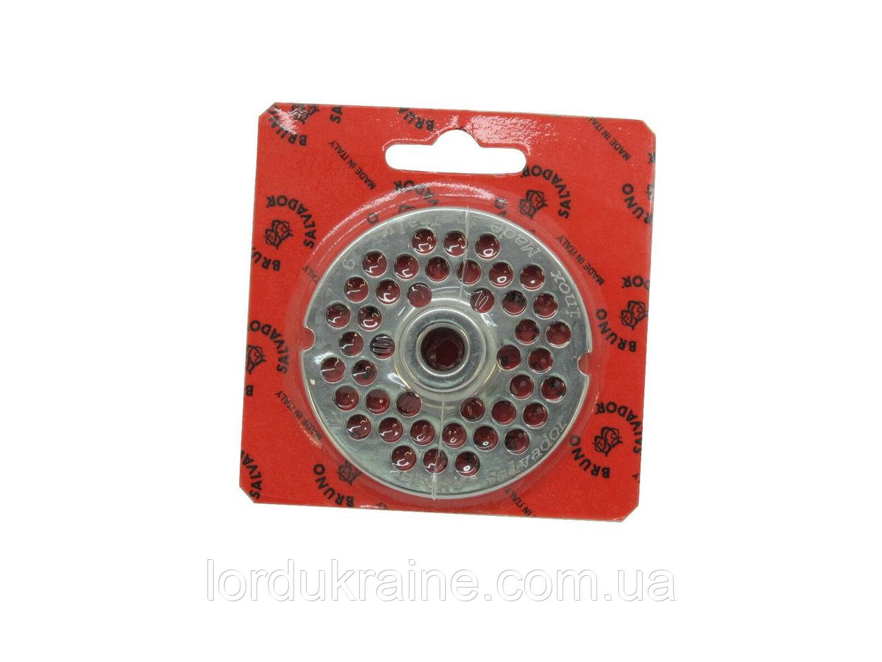 Решітка 6 мм з центром PF126CM для професійної м'ясорубки модель 12 система Enterprise, фото 1